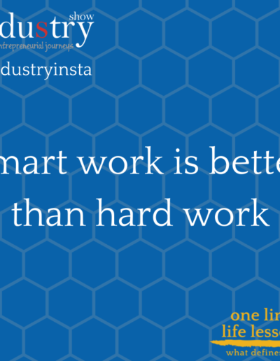 smart work is better than hard work